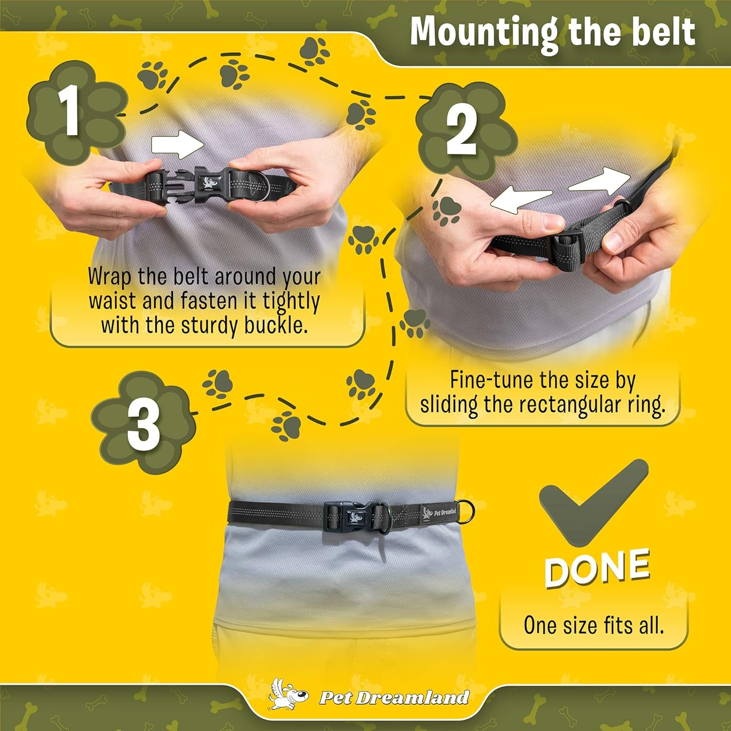 Exquisite Hands-Free Leash for Medium Dogs: Ultimate Comfort & Freedom for Running, Walking, Hiking. Premium Quality, Durable & Versatile Waist Dog Leash Belt. Your Dog Will Love It