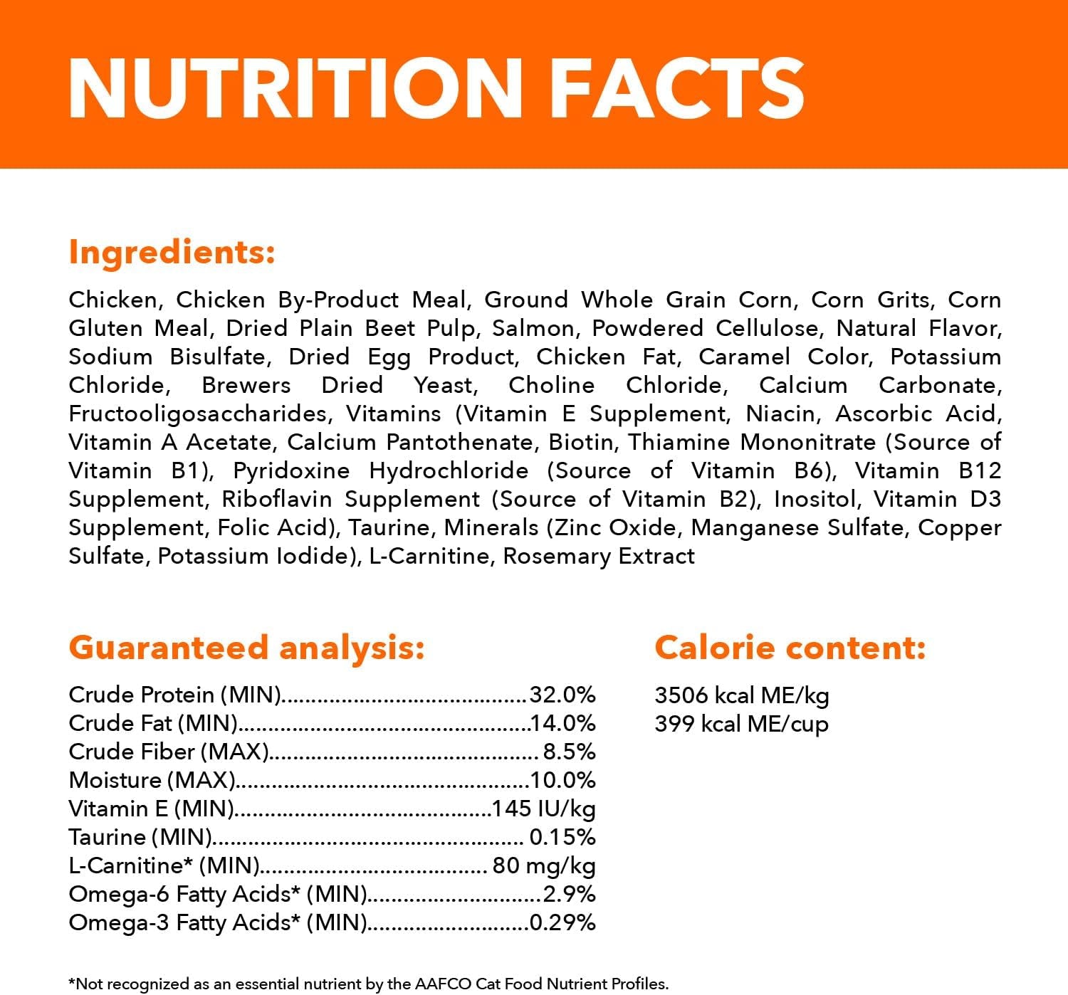 Proactive Health Adult Hairball Care Dry Cat Food with Chicken and Salmon, 3.5 Lb. Bag