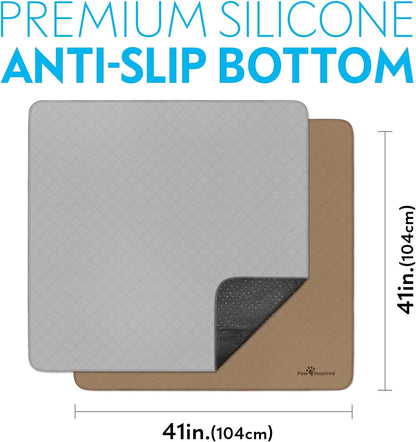 Washable Pee Pads for Dogs (2 Pack) | Leakproof, Non-Slip Reusable Puppy Pads for Potty Training, Whelping, Waterproof Mat (41X41 Size, Pack of 2)