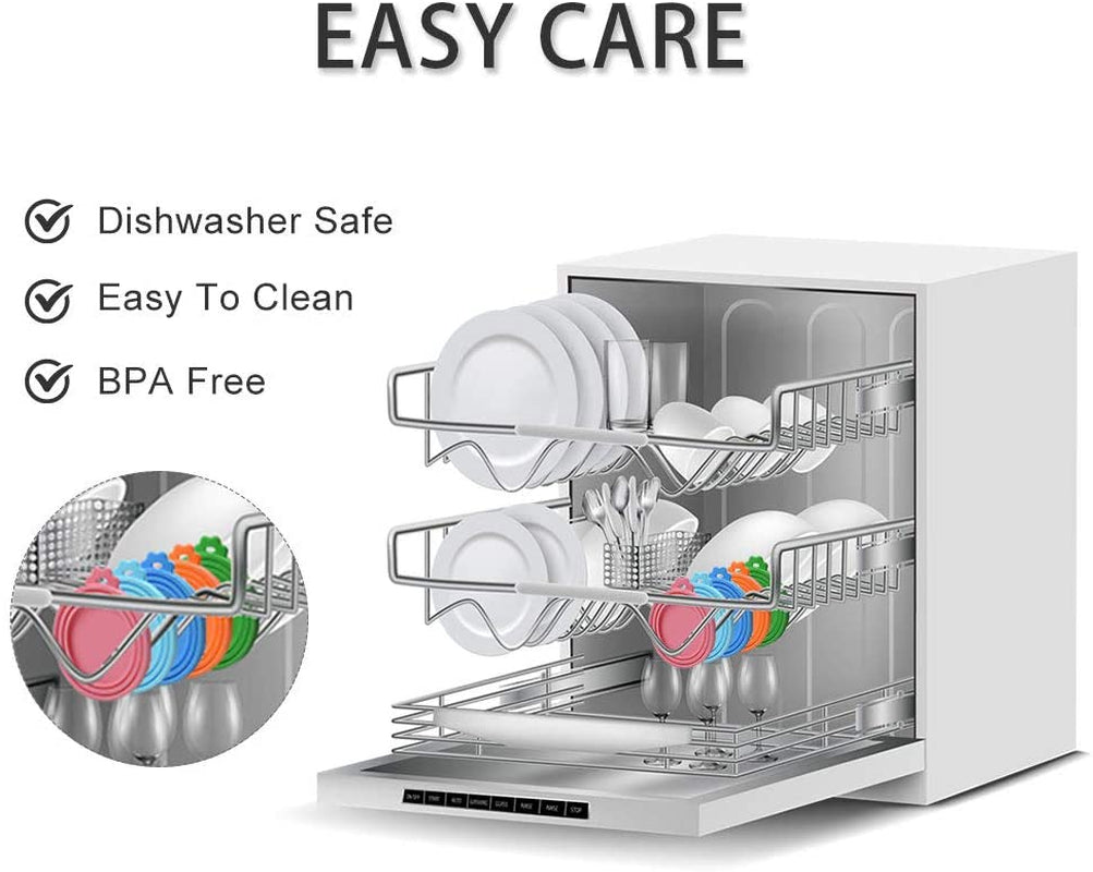 3 Pack Pet Can Covers/Cat Dog Food Can Lids/Universal BPA Free/Silicone Pet Food Can Lids Covers/Fits Most Standard Size Dog and Cat Can Tops for Pet Food Storage