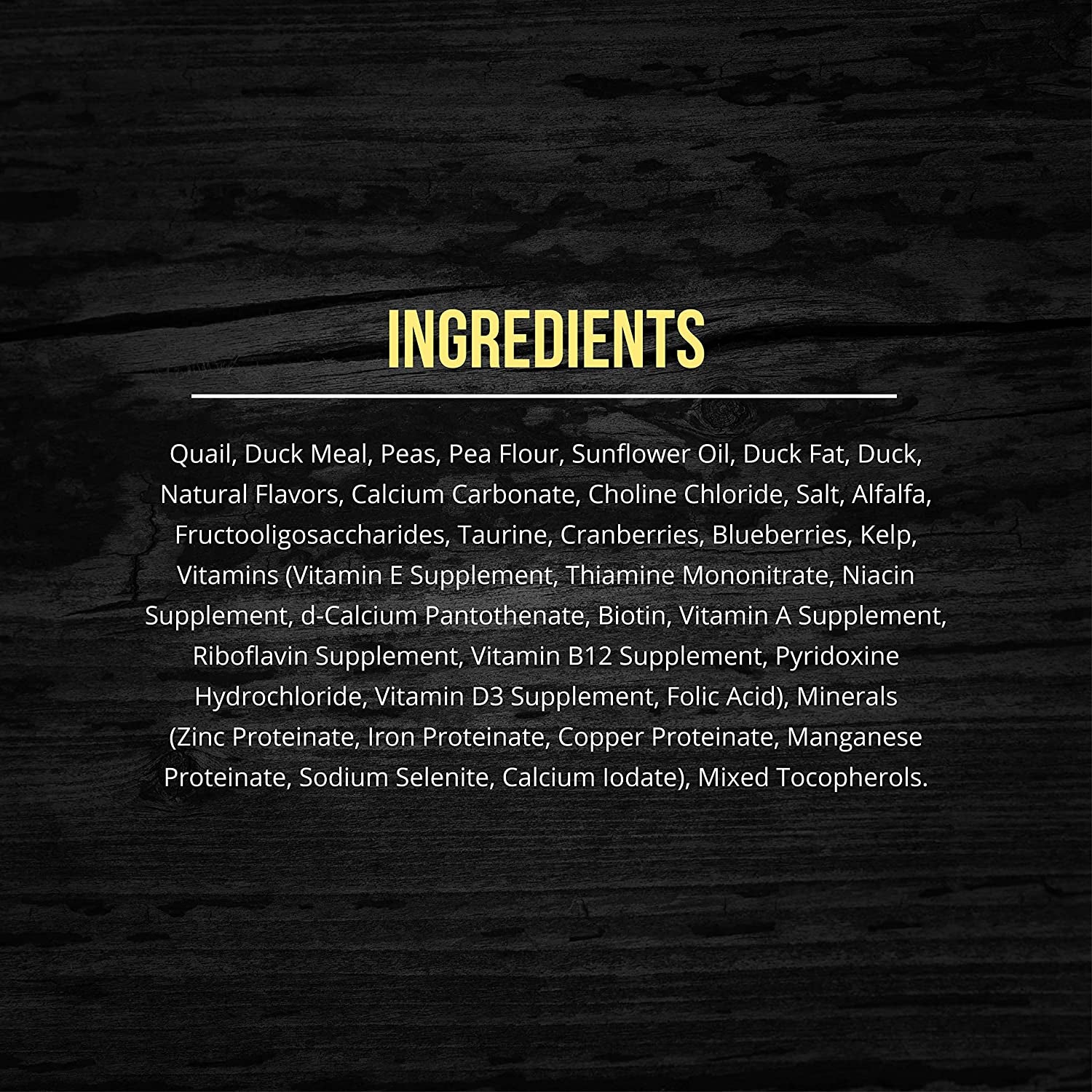 Market Fresh Quail & Duck Meal Formula Grain-Free Dry Cat Food 4Lb