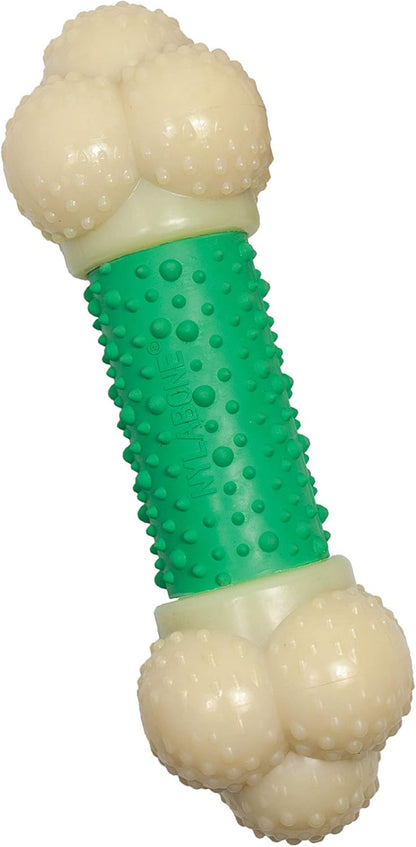 Double Action Bone Power Chew Toy for Dogs, Dog Toys for Aggressive Chewers, Bacon Flavor, X-Large - 50+ Lbs, 1 Count